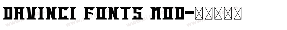 DAVINCI FONTS MOD字体转换